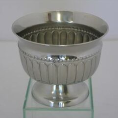 Silver Round Bowl 10cm(h) x 13 dia