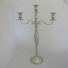 75cm Silver Candelabra 3 Burner