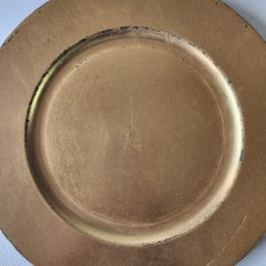 Gold Matte Plastic Underplate