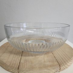 Clear Glass Pattern Salad Bowl