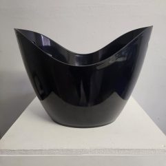 Black Plastic Wine/Ice Cooler