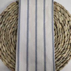 Cream Blue Stripe Serviette