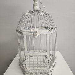 White Bird Cage 50cm (H) x 20cm (W)