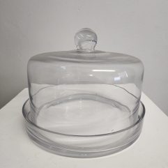 Glass Dome Cake Stand (flat)