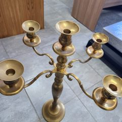 Gold 5 Arm Candelabra 75cm
