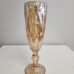 Gold Coloured Champagne Glass